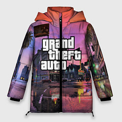 Куртка зимняя женская GTA VI, цвет: 3D-черный