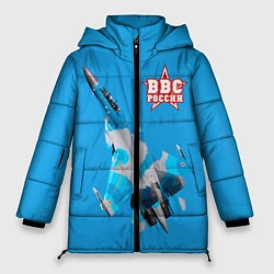 Куртка зимняя женская ВВС России, цвет: 3D-черный