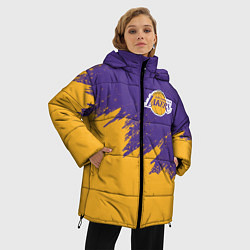 Куртка зимняя женская LA LAKERS, цвет: 3D-светло-серый — фото 2