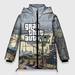 Куртка зимняя женская GTA 5, цвет: 3D-светло-серый