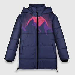 Куртка зимняя женская Mountain sunset, цвет: 3D-черный