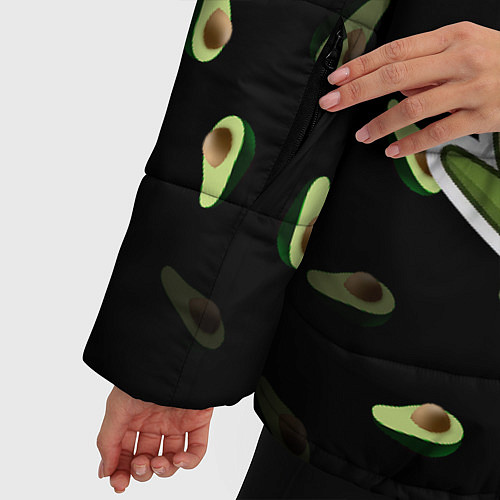 Женская зимняя куртка Авокадо / 3D-Светло-серый – фото 5