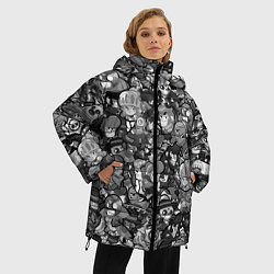 Куртка зимняя женская BRAWL STARS BLACK, цвет: 3D-светло-серый — фото 2