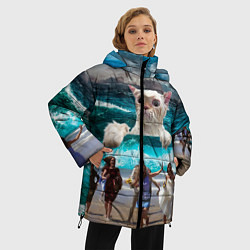 Куртка зимняя женская Морской Кошак, цвет: 3D-черный — фото 2