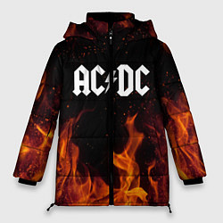 Куртка зимняя женская AC DC, цвет: 3D-черный