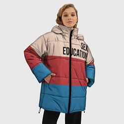 Куртка зимняя женская Половое воспитание, цвет: 3D-черный — фото 2