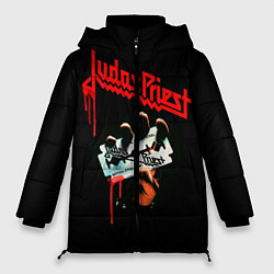 Куртка зимняя женская Judas Priest, цвет: 3D-черный