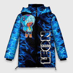 Куртка зимняя женская Brawl Stars shark, цвет: 3D-светло-серый