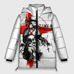 Куртка зимняя женская Чумной доктор, цвет: 3D-светло-серый