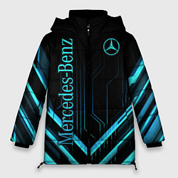 Куртка зимняя женская Mercedes-Benz, цвет: 3D-светло-серый