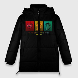 Куртка зимняя женская Do you like hurting people ?, цвет: 3D-красный