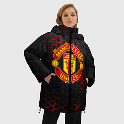 Куртка зимняя женская МАНЧЕСТЕР ЮНАЙТЕД, цвет: 3D-красный — фото 2