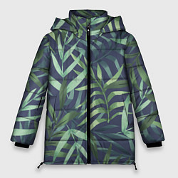 Куртка зимняя женская Арт из джунглей, цвет: 3D-светло-серый