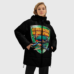 Куртка зимняя женская Без права на славу во славу державы, цвет: 3D-черный — фото 2