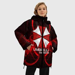 Куртка зимняя женская Umbrella Corp, цвет: 3D-красный — фото 2