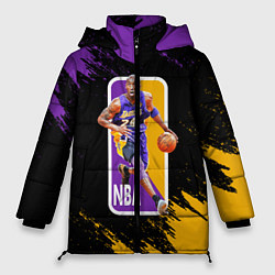 Куртка зимняя женская LA LAKERS KOBE BRYANT, цвет: 3D-черный