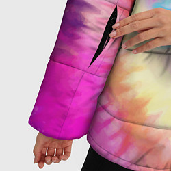 Куртка зимняя женская Tie Dye vortex, цвет: 3D-черный — фото 2