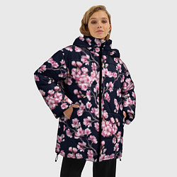 Куртка зимняя женская Сакура, цвет: 3D-черный — фото 2
