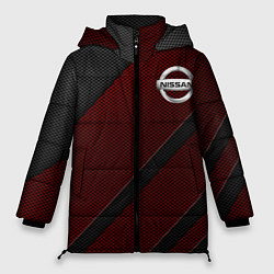 Куртка зимняя женская Nissan, цвет: 3D-красный
