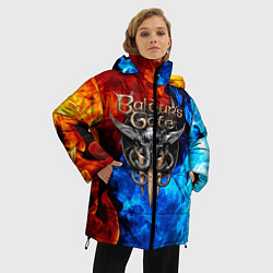 Куртка зимняя женская BALDURS GATE, цвет: 3D-светло-серый — фото 2