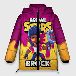 Куртка зимняя женская BRAWL STARS BROCK, цвет: 3D-светло-серый