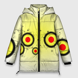 Куртка зимняя женская Молекулы, цвет: 3D-черный