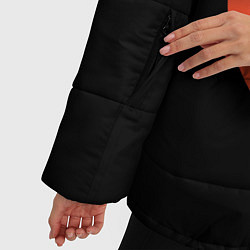 Куртка зимняя женская Стоп коронавирус, цвет: 3D-светло-серый — фото 2
