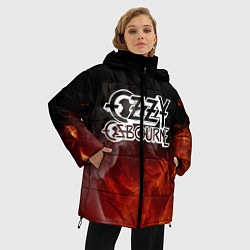 Куртка зимняя женская Ozzy Osbourne, цвет: 3D-черный — фото 2