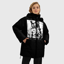 Куртка зимняя женская Невероятные приключения джоджо, цвет: 3D-светло-серый — фото 2