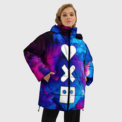Куртка зимняя женская LOVE DEATH ROBOTS LDR, цвет: 3D-светло-серый — фото 2