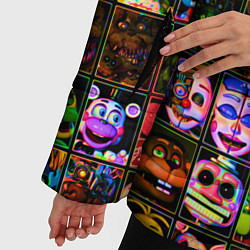 Куртка зимняя женская Five Nights At Freddy's, цвет: 3D-черный — фото 2