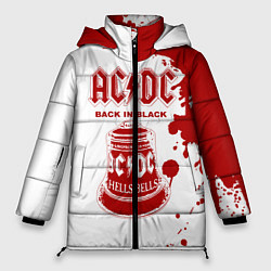 Куртка зимняя женская ACDC Back in Black, цвет: 3D-красный