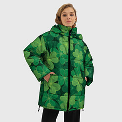 Куртка зимняя женская Ирландский клевер, цвет: 3D-черный — фото 2