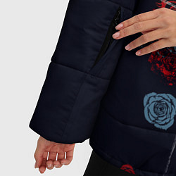 Куртка зимняя женская Deftones Rose, цвет: 3D-черный — фото 2