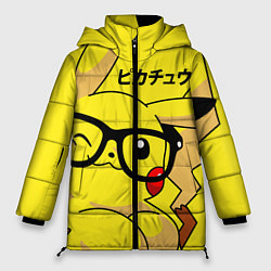 Куртка зимняя женская ПИКАЧУ, цвет: 3D-черный