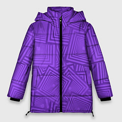 Куртка зимняя женская Квадраты в квадратах, цвет: 3D-светло-серый