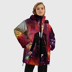 Куртка зимняя женская ДОКТОР КТО, цвет: 3D-черный — фото 2