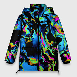 Куртка зимняя женская Кислотность, цвет: 3D-черный