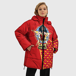 Куртка зимняя женская Save the day, цвет: 3D-красный — фото 2