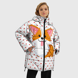 Куртка зимняя женская Корги, цвет: 3D-черный — фото 2