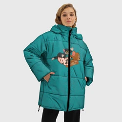 Куртка зимняя женская Nope Jerry, цвет: 3D-красный — фото 2