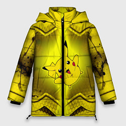 Куртка зимняя женская Пикачу Oko, цвет: 3D-черный