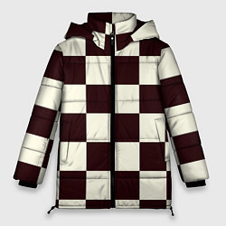 Куртка зимняя женская Шахматка, цвет: 3D-черный