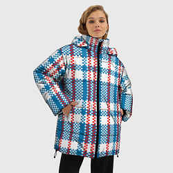 Куртка зимняя женская Текстура Сумка Челнока, цвет: 3D-черный — фото 2