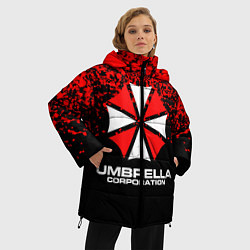 Куртка зимняя женская Umbrella Corporation, цвет: 3D-красный — фото 2
