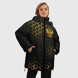 Куртка зимняя женская РОССИЯ, цвет: 3D-светло-серый — фото 2