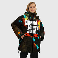 Куртка зимняя женская GTA:Online, цвет: 3D-светло-серый — фото 2