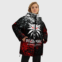 Куртка зимняя женская The Witcher 3, цвет: 3D-красный — фото 2