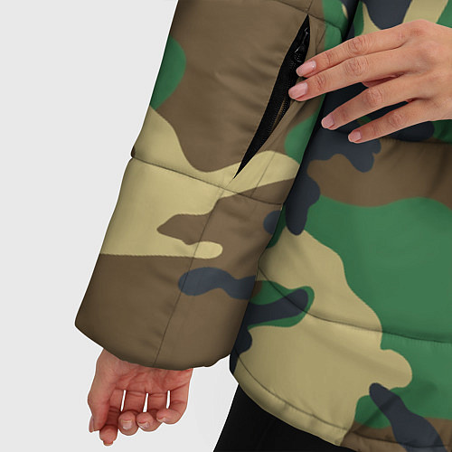 Женская зимняя куртка Пограничные Войска камуфляж / 3D-Светло-серый – фото 5