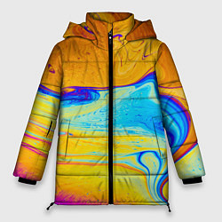 Куртка зимняя женская ABSTRACT WAVES, цвет: 3D-черный